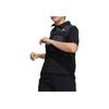 adidas Color Block Sports Casual Short Sleeve Shirt Women Shirts Black Gray H13816
