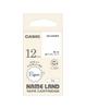 Casio Label Printer Land Paper Tape XR-12PAWE 12mm White Paper Black Text