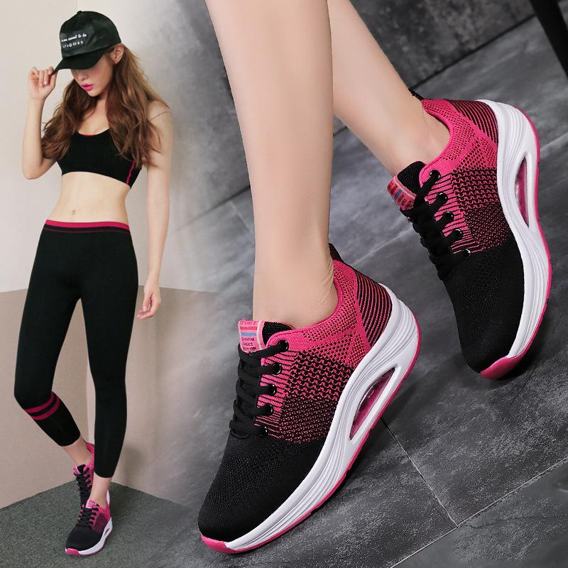 Women Sneakers Classic Mesh Breathable Casual Sports Shoes Comfort Platform Shoes Air Cushion Running Shoes Zapatillas De Mujer
