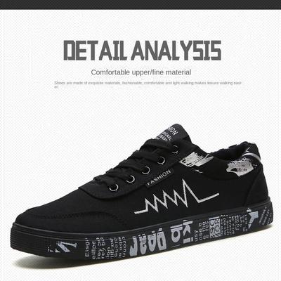 Sapatos Masculinos Sapatos de Lona Tênis Masculinos Sapatos de Tecido Tendência Quatro Estações Combinação Total Estudantes Respiráveis Sapatos Casuais