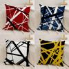 Van H-Halen Cushion Cover Silky Short Plush Double-Sided Printed Pillow Case for Sofa All Seasons Home Decor Gift