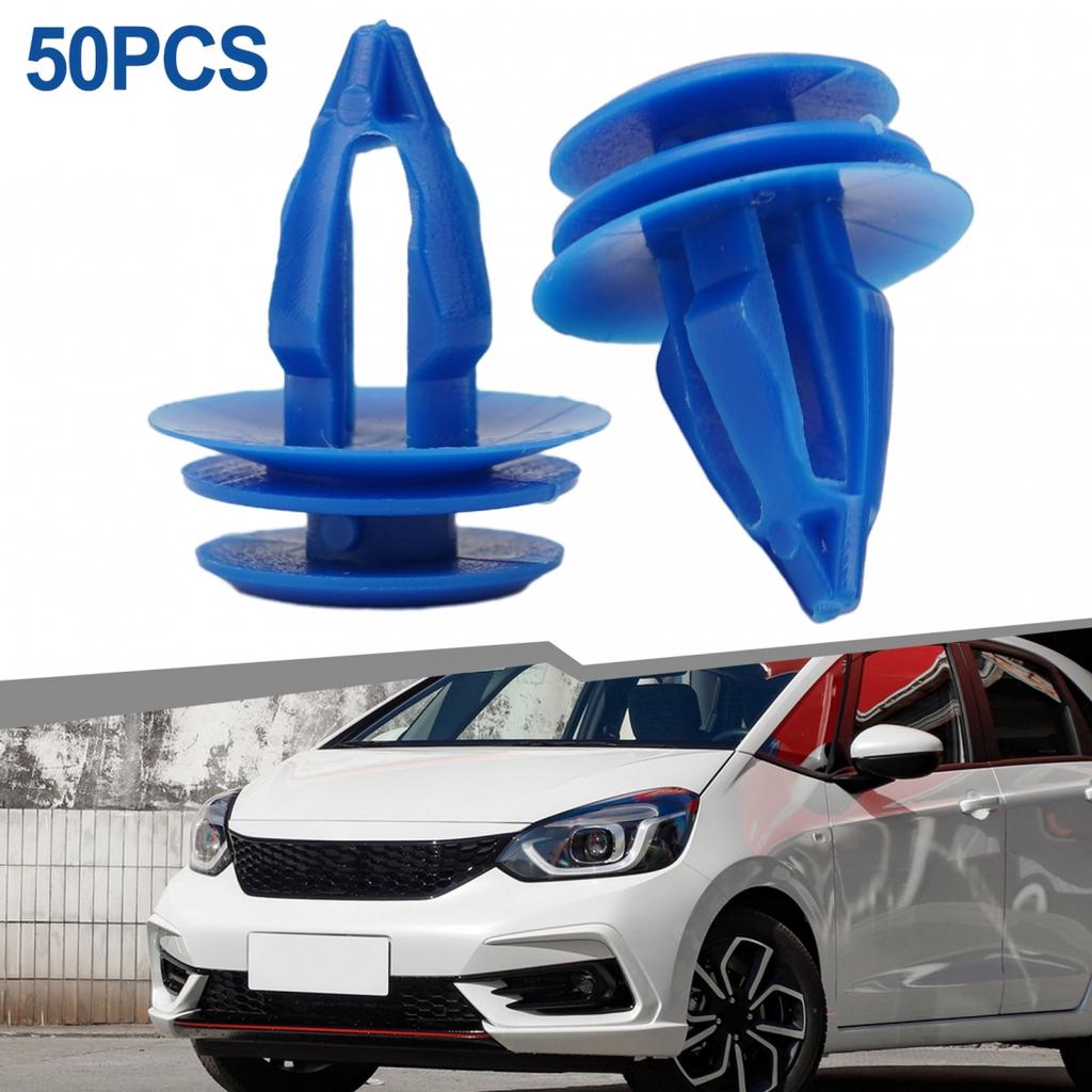 Radlaufverkleidungsclips, 50 Stück, blau, vorne und hinten, LR027255