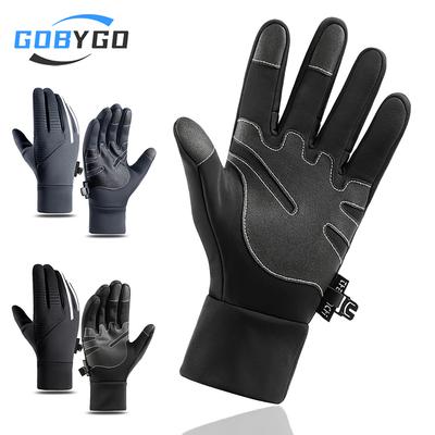 Winter Gloves Warm Anti-Slip Touch LCD Screen Waterproof Thickened Gloves Outdoor Sports Fishing Running Cycling Driving