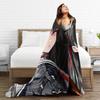Chisa Wuthering Wave Flannel Blanket  Super Soft Throw Blanket for Couch Chair Travel Print Bedspread Sofa Bed Cover