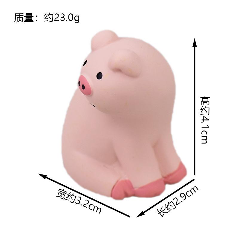 Romance Japanese Cat Groceries Pink raised pig Play Gifts INS Resin Crafts DIY memo clip Small Ornaments Collection Gifts