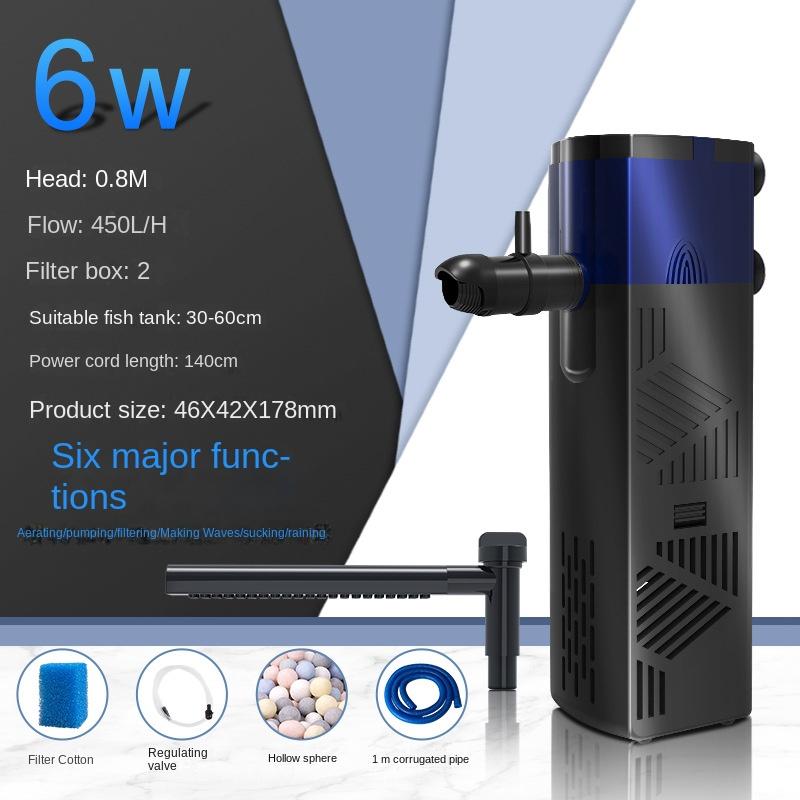 Fish Tank Filter Silent Circulation Fecal Suction Oxygenation and Wave Making