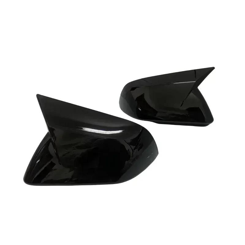 &  Version For Ford Mustang 2015-2024 Mirror Caps Pair Car Side Wing Rearview Mirror Cover Ox Horn Rearview