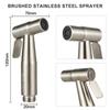 Stainless Steel Faucet Spray Gun Handheld Toilet Bidet Faucet Stainless Steel Hand Bidet Sprayers Brushed Water Sprayer