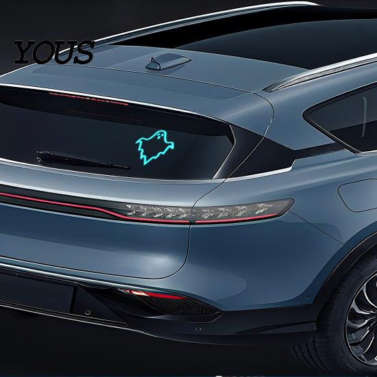 Dynamic Lighting Effects for Trucks Solar Ghost Car LED Light, USB Wireless Animated Warning Lights Windshield And Seasonal Decorations Rear Window, 6