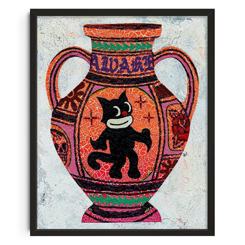 Vintage Abstract Feed Your Mind Classic Posters Print Self Care Wall Art Canvas Painting for Living Room Bedroom Home Decor