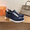 H Fashion Casual Sports Shoes Early Spring Leather Men's and Women's Flat Running Shoes