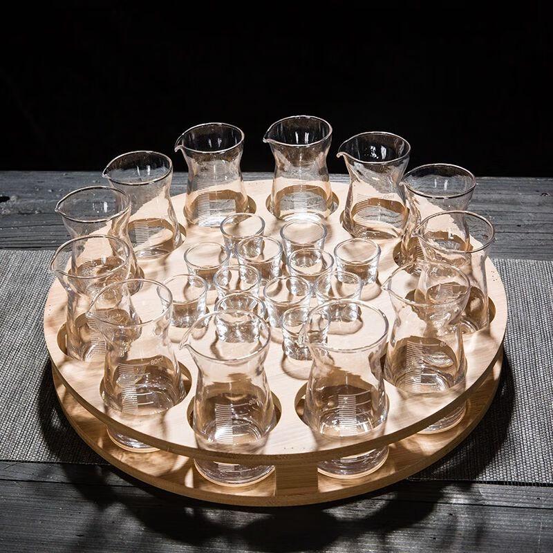 Creative Handmade Glass Liquor Decanter & Shot Cup Set