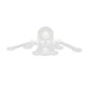 Aquarium Coral Rack 6 Holes 180 Degree Claw Fan Shaped Transparent Acrylic Fish Tank Coral Frag
