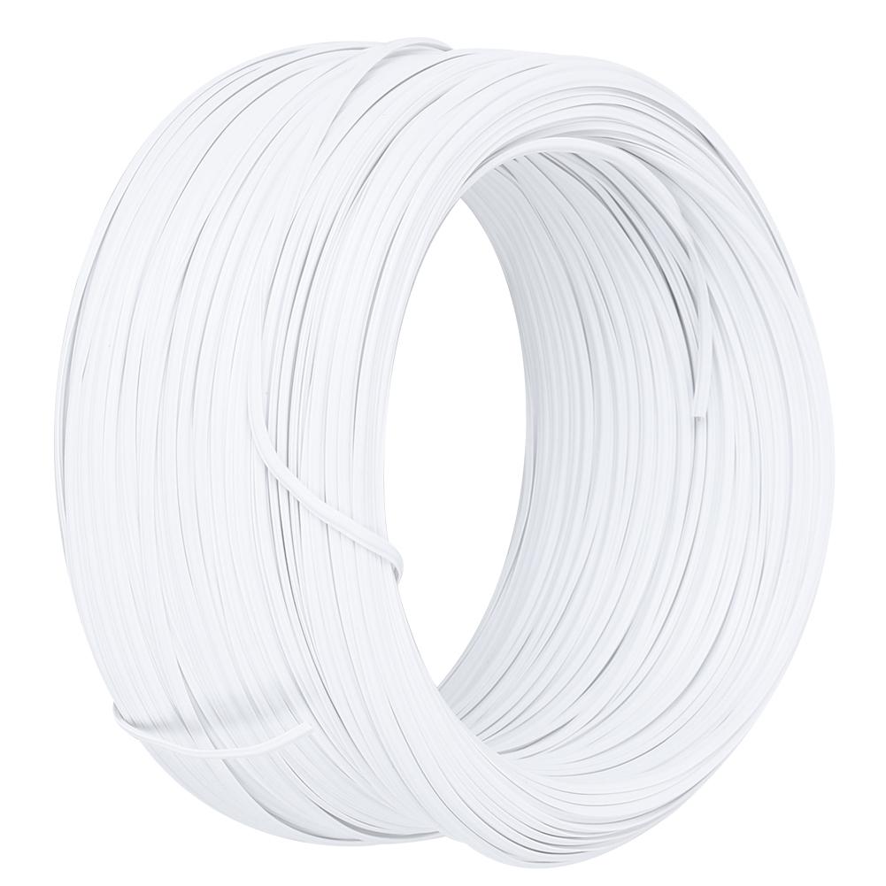 Galvanized Iron Wire White Twist Ties Material Protective 0.55mm Single Core Inside DIY