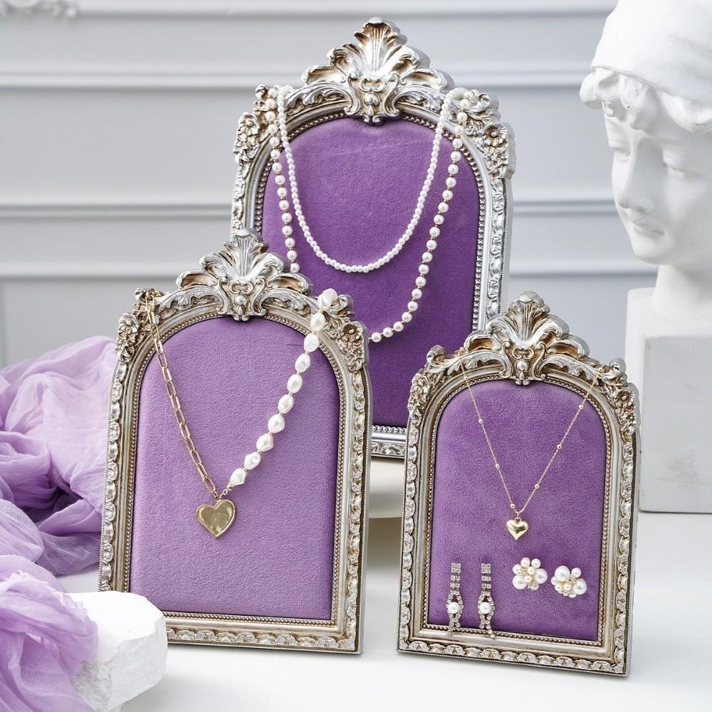 Velvet Lining Jewelry Storage Rack Earring Organizer Stand  Photography Prop