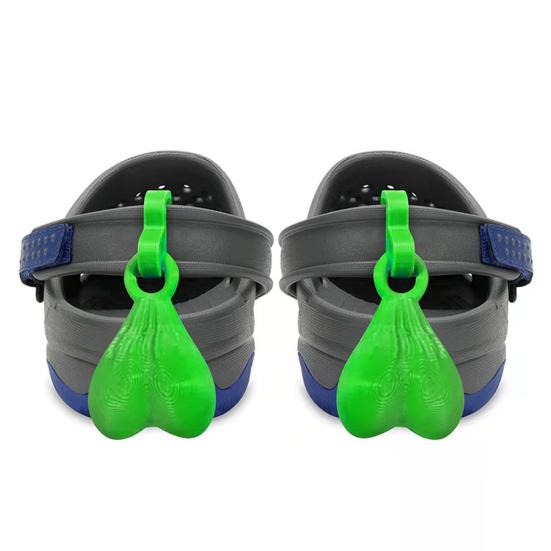 2Pcs Shoe Decorations Creative Shape Polish Surface Waterproof Bright Color Long Lasting Show Unique Charm Resin Sandal Hanging Ornament