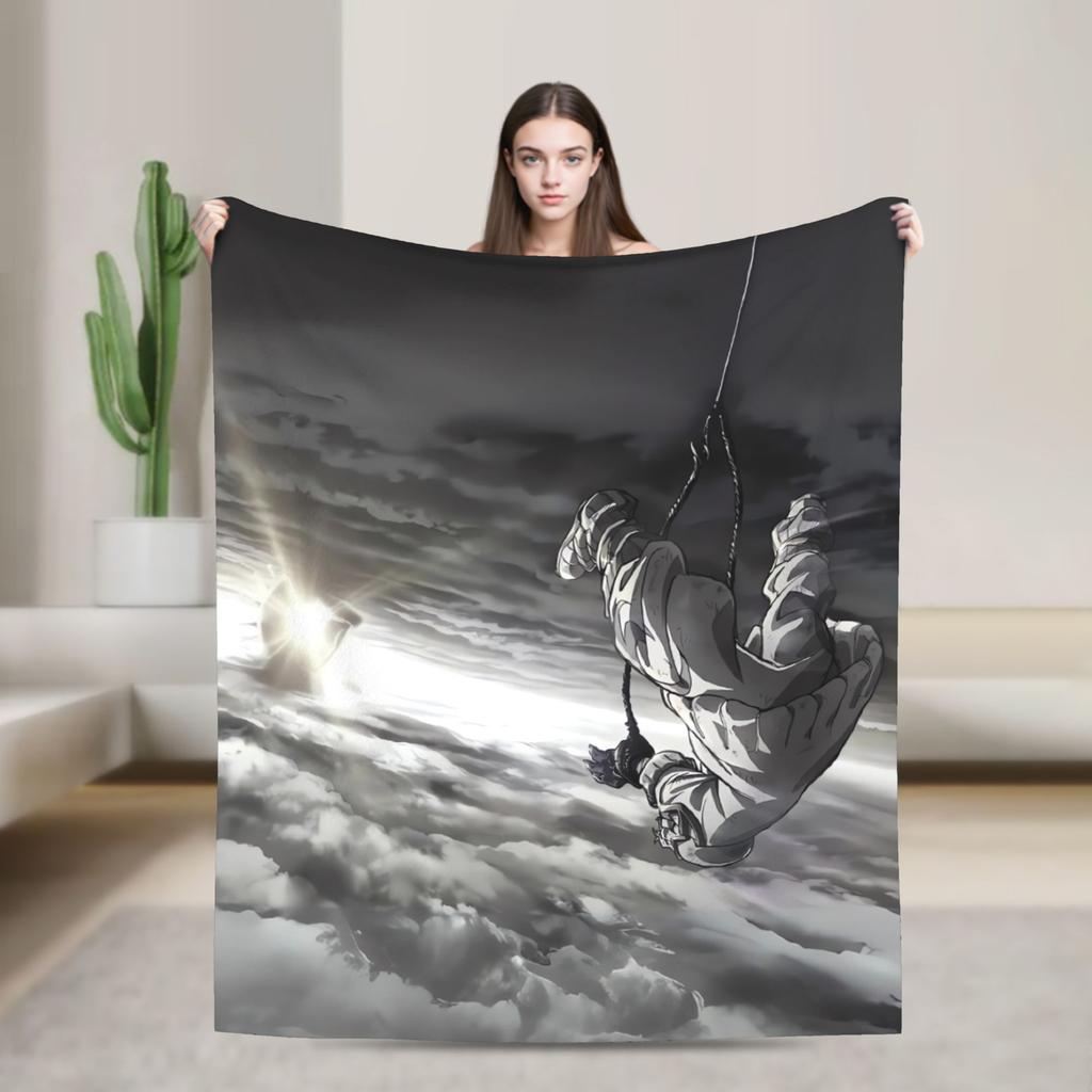 Gachiakutas Anime Warm Blanket Airplane Travel Plush Bedding Throws Graphic Couch Bed Flannel Bedspread Sofa Bed Cover