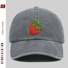 pc Fresh Strawberry Print Baseball Cap Home Leisure Design Decor Hat Comfortable Lightweight Sun Hat with Adjustable Strap F
