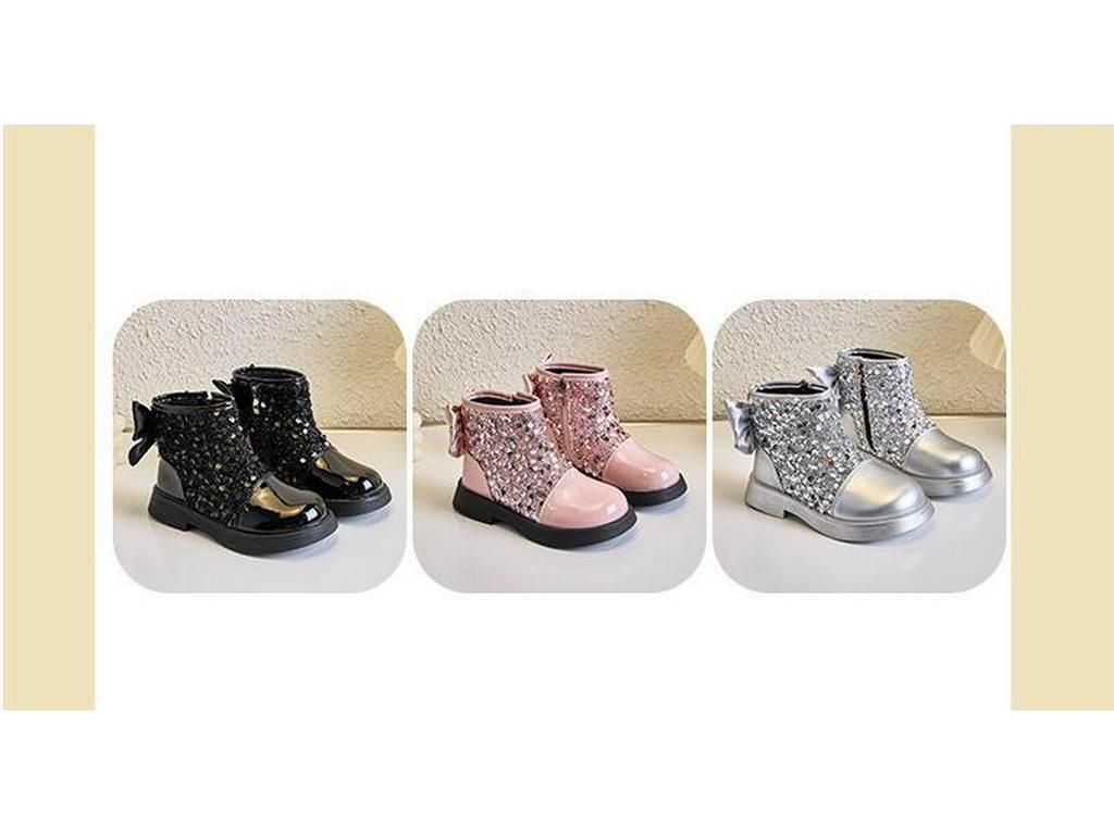 Girls' Princess Party Boots - British Style Short Boots with Fashionable Side Zip