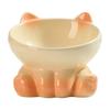 New Gradient Ceramic Cat Bowl Pet Bowl Cat Eating Bowl Drinking Bowl Pet Supplies Dog Bowl Cat Bowl Tall Bowl with Slanted Mouth