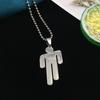 Creative Tilted Head Necklace Fashionable Hip-hop Street Style Unique Fashion High Street Pendant Accessories