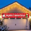 Vánoční banner Santa Clause Sněhulák Venkovní banner Šťastný Nový rok Vánoční závěsná vlajka Zahrada