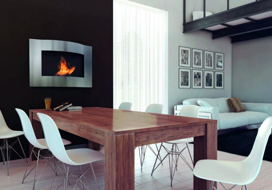 Wall Mounted Bioethanol LIMA TÜV Set