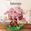 Compatible Purple Cherry Blossom Tree House for Lego with Castle Bouquet, Assembly Toys for Kids, Gift & Exquisite Ornament