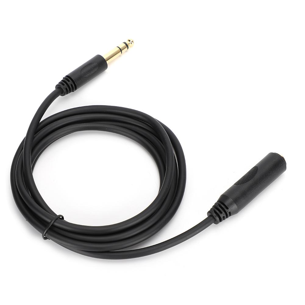 Pure Copper Conductor with Shielding 6.35mm Stereo Male To Female Audio Extension Cable for Sound Card Electric
