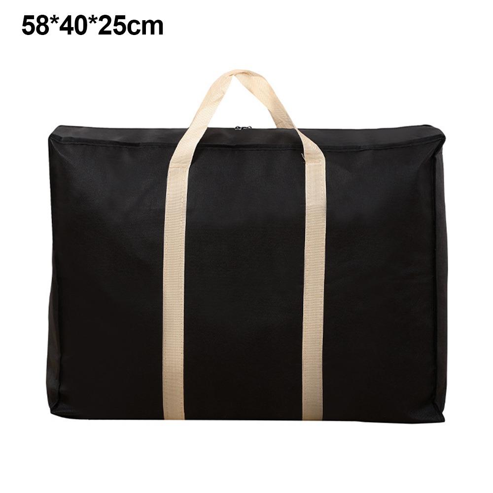 High Quality Extra Large Moving Luggage Bags 4 Sizes Waterproof Non-woven Fabric Cubes Black Laundry Shopping Bag
