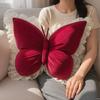 Soft Plush Butterfly Pillow Lace Edge Princess Pillow Aesthetic Decor Bow Cushion  Sofa