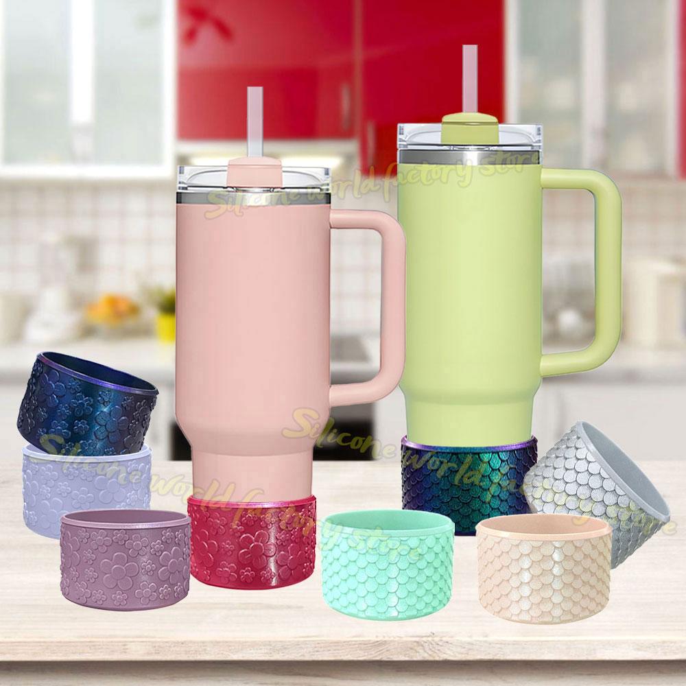 SW 7.5CM Silicone Cup Bottom Cover For Stanley 40oz 30oz Tumbler Anti-Slip Silicone Boot Sleeve Protective Water Bottle Covers