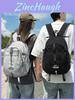 Mochila Casual de Viagem em Nylon Para Homens e Mulheres Com Compartimento Para Laptop