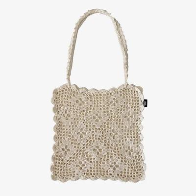 Salty Butter Lace Knit Bag No.1 - Ivory