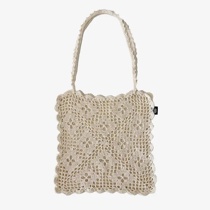 Salty Butter Lace Knit Bag No.1 - Ivory
