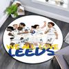 Leeds United Player Pattern Round rug,Carpet Rug for Living Room Bedroom Playroom ,Non-slip Floor Mat,Holiday Gifts and Birthday Gifts.