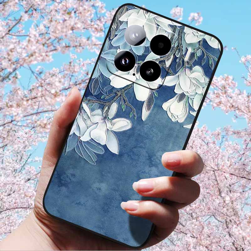For Xiaomi 15 Pro 5G 6.73"Cases 3D Relief Soft Silicone Cover Retro Embossed for Xiaomi 15 5G Phone Mi 15pro 15 3D Soft TPU Case