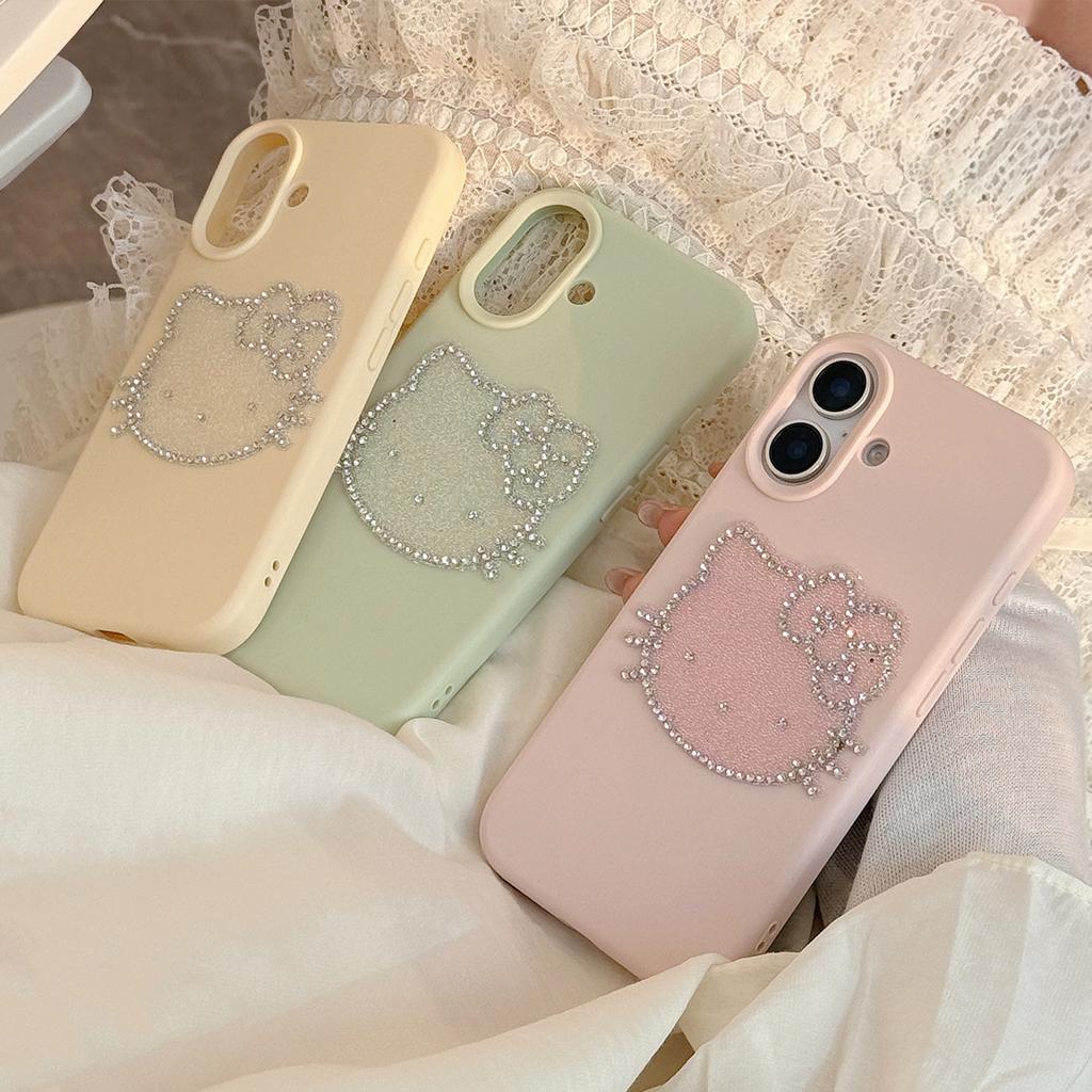 Funkelnde Katzen-iPhone Hülle für Apple iPhone 16, 17 und 18 Pro Max, Luxuriöses 3D Design, Sturzschutz