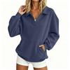 Women's Casual -Lined Pullover Sweatshirt Long Sleeve Warm Top for Daily Wear
