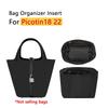 Inserto organizador de bolsa Para Picotin 18 22 fácil de lavar e secar rapidamente suporte de bolsa armazenamento modificação interna acessórios de bolsa