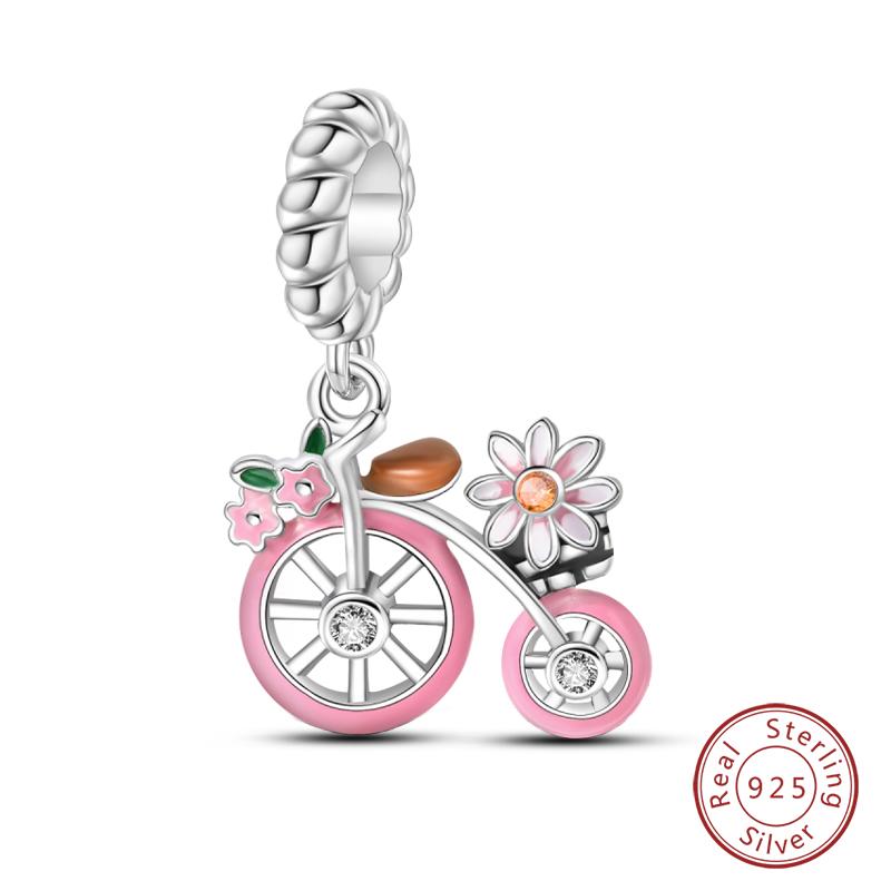 100% Copper Butterfly Fairy Dream Ocean Shell Pearl Mermaid Sea Turtle Sunflower Charms Beads Fit Qikaola Bracelets