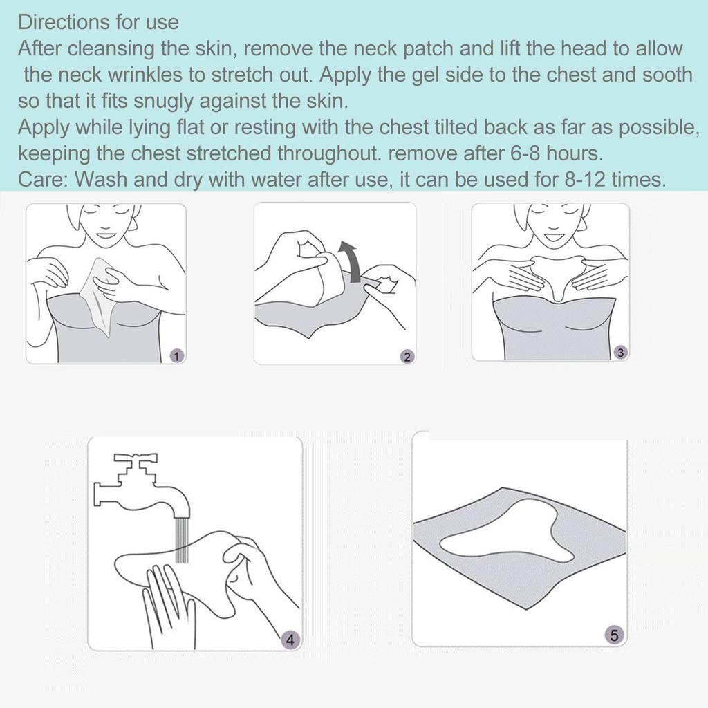 Chest Wrinkle Pads Sleeping Reusable Firming Beauty T Shaped Silicone Chest Wrinkle Patches