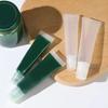 Clear Plastic Refillable Lip Balm Tubes Angled Nozzle for Precise Application Small Cosmetic Containers Empty Bottle