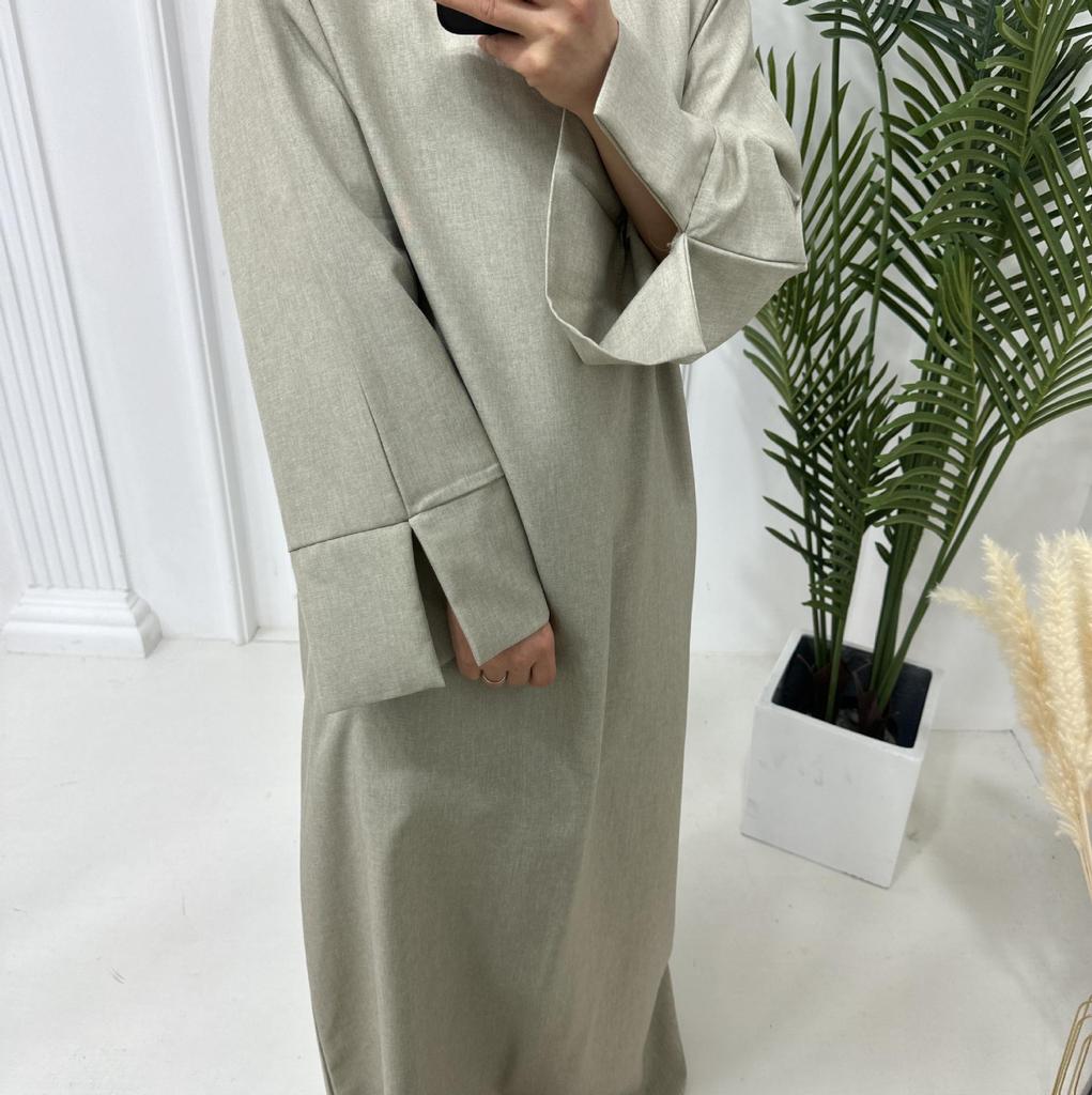 2024 Elegant Plus Size Loose Fit Muslim Dress for Middle East & Turkey
