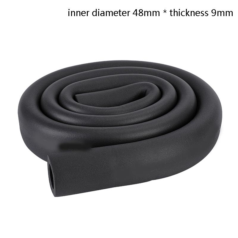 1.8M Sponge Rubber Pipe Black Waterproof Pipeline Holder Thermal Insulation Tubular Protective Sleeve For Air Conditioning