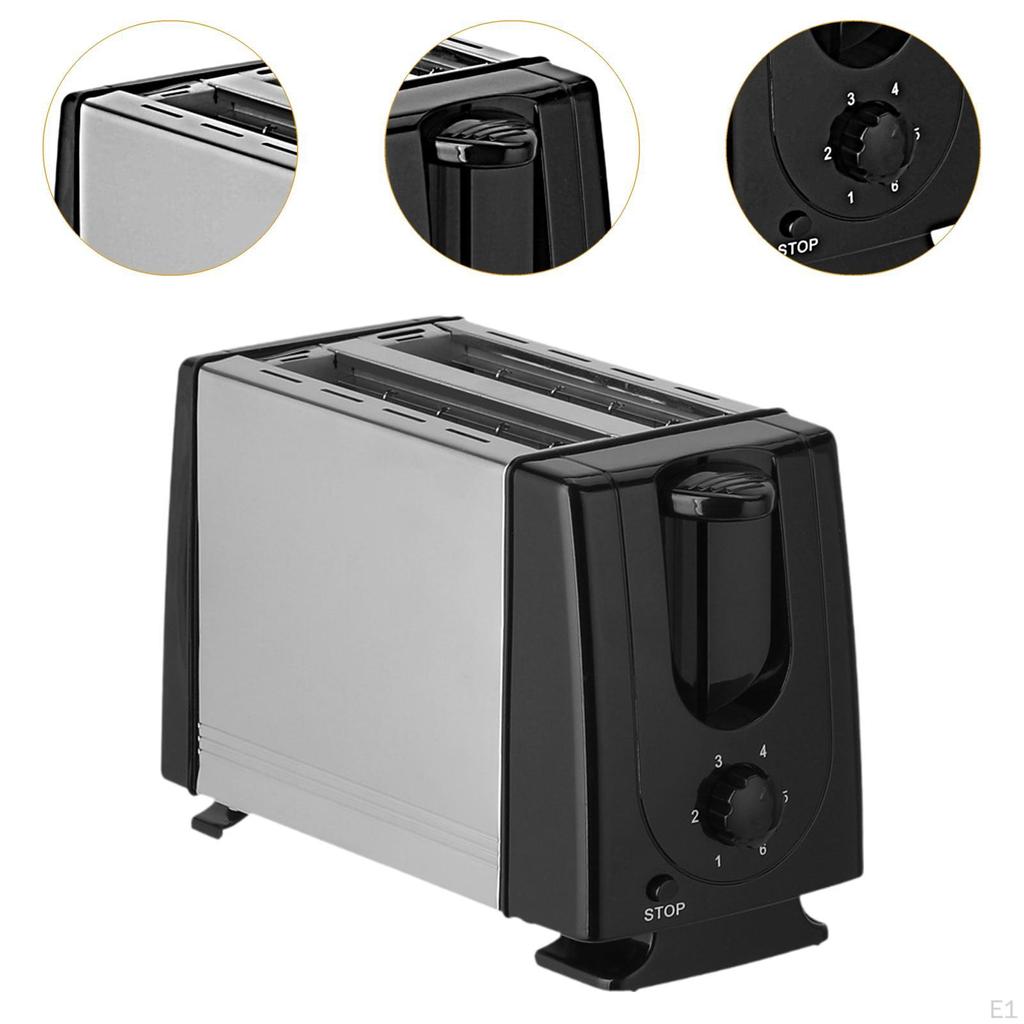 Pultový toustovač EU Plug 2 plátkový vaflovač pro bagely svačiny z listového těsta