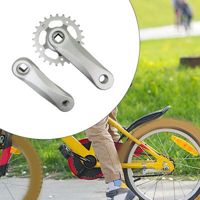 Kinder Fahrrad Kurbelgarnitur Kind Bike Kurbel Set Aluminium Legierung Quadratischen Loch Robust Leichte Tragbare