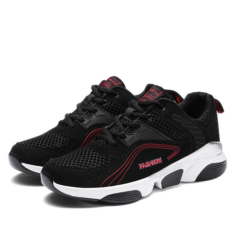 Large size hollow breathable casual shoes men's new low-top mesh lightweight sports shoes comfortable and fashionable running shoes