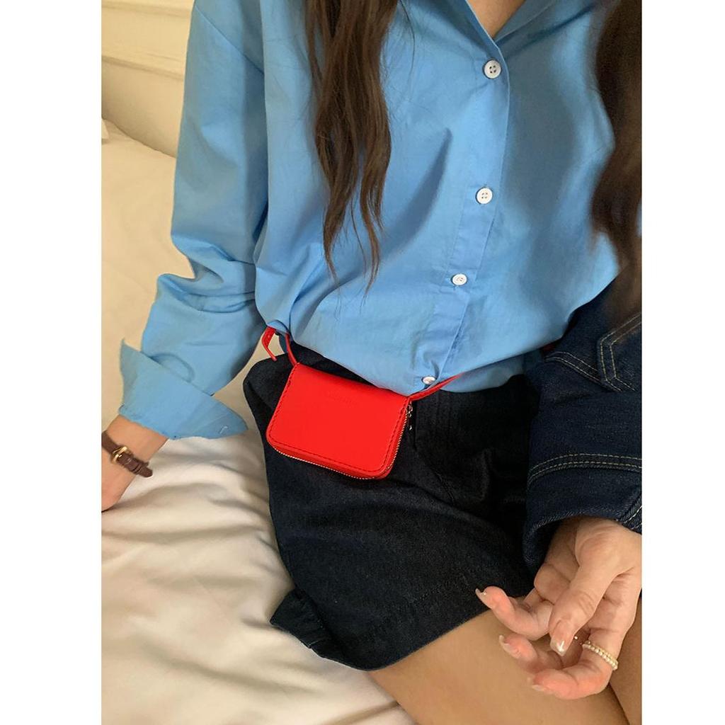 Zipper Ladies Crossbody Bag Comfortable Multi-color Small Card Bag Handbag Portable Messenger Bag Women