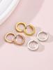 Limerencia G23 Pure Titanium Hypoallergenic Huggie Hoop Earrings for Women Girls Sensitive Ears Rose (8 Millimeters, Gold)